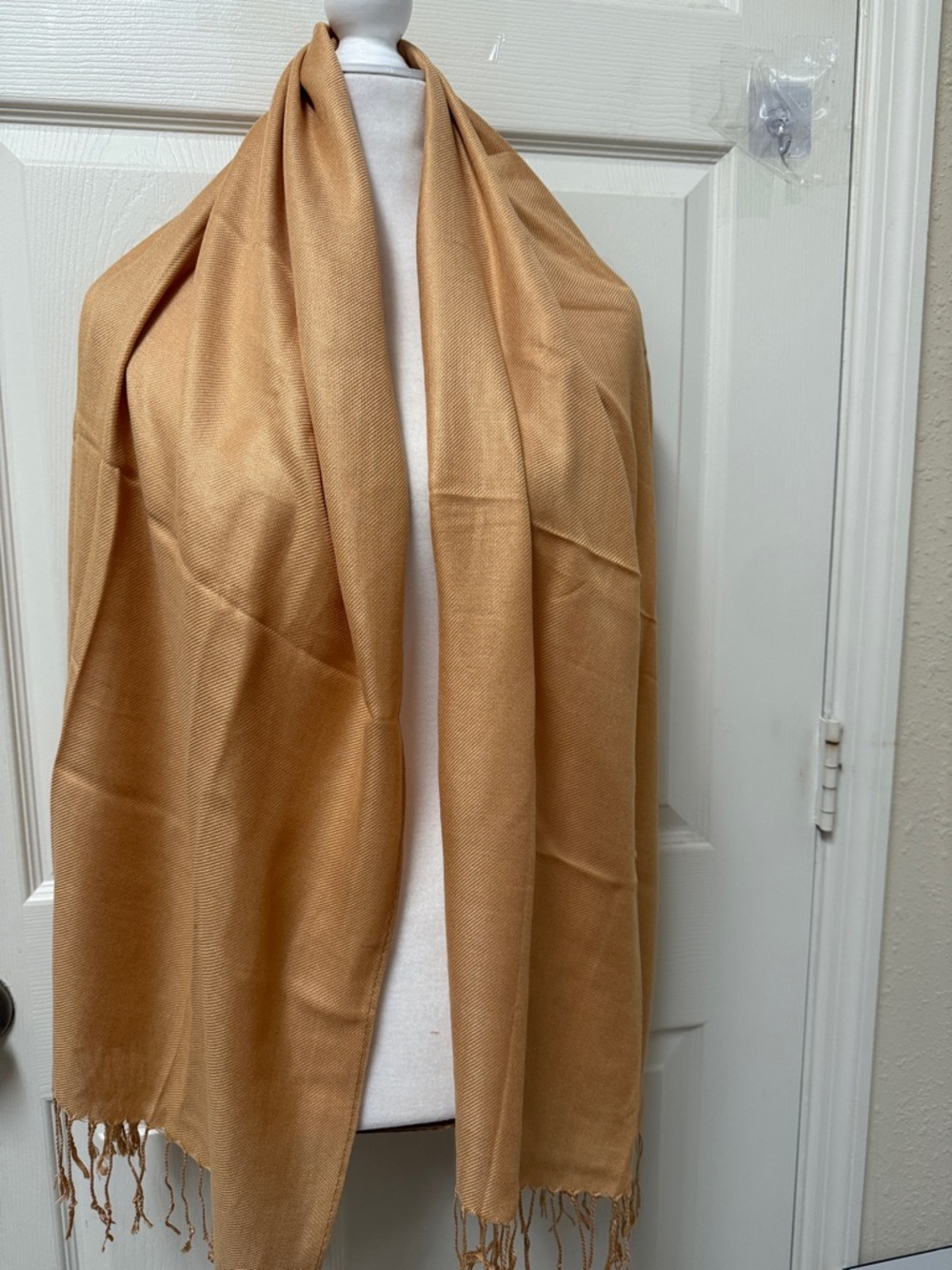 Light Brown Women's Wrap Scarf - Classic Solid Shawl